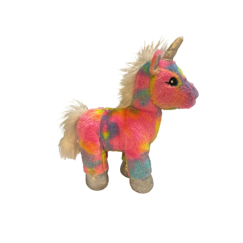 Build a‎ Bear Workshop Tie Dye Rainbow Unicorn Plushie